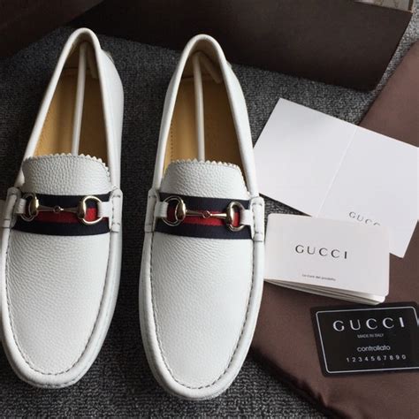 white gucci loafers mens|men's gucci loafers outlet.